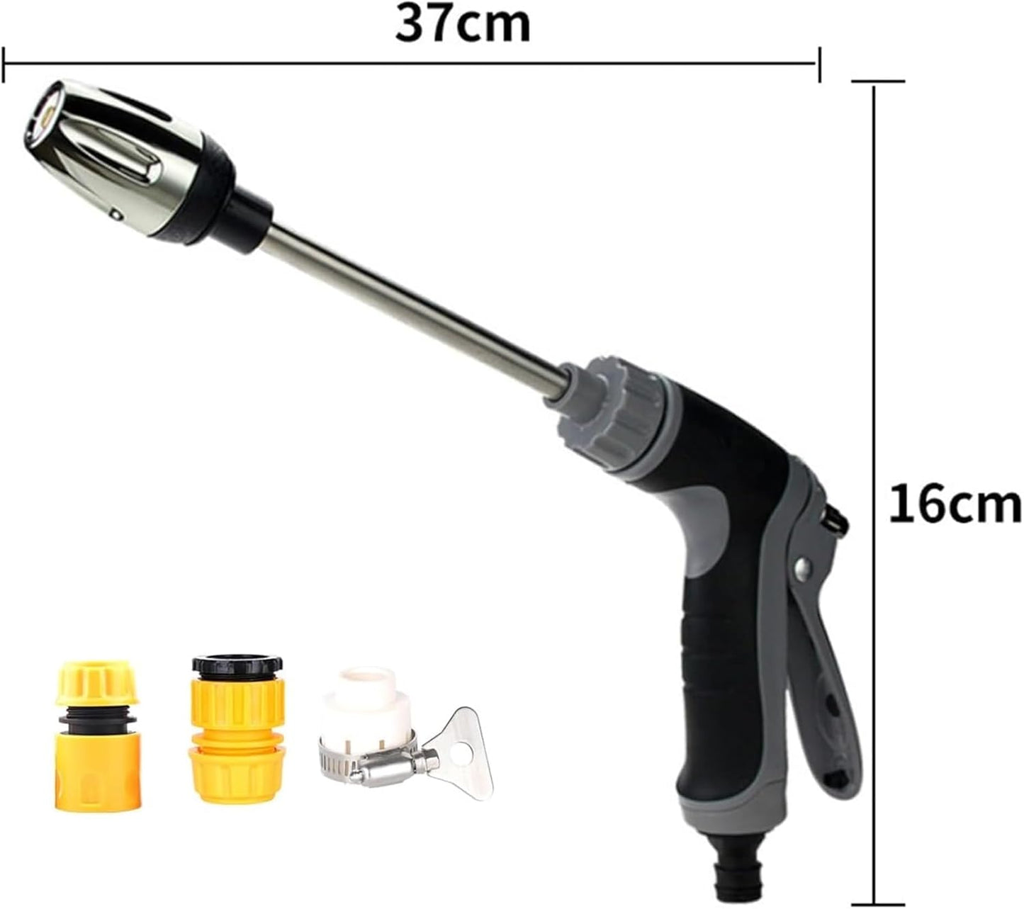 Waterblitz Pressure Washer, Water Blitz Pressure Washer for 1/2" Pipe, Various Spray Effects High-Pressure Nozzle with Accessories (Set D)