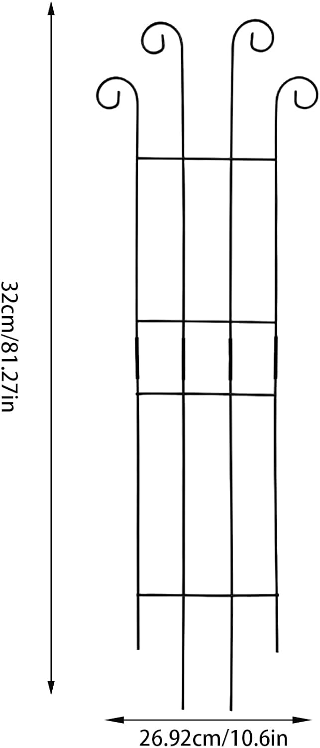 4 Plant Trellis for Indoor Climbing Plants - Green Fan Trellis Metal Metal Flower Stand Garden Trellis | Heavy Duty Vertical Plant Support for Vegetables