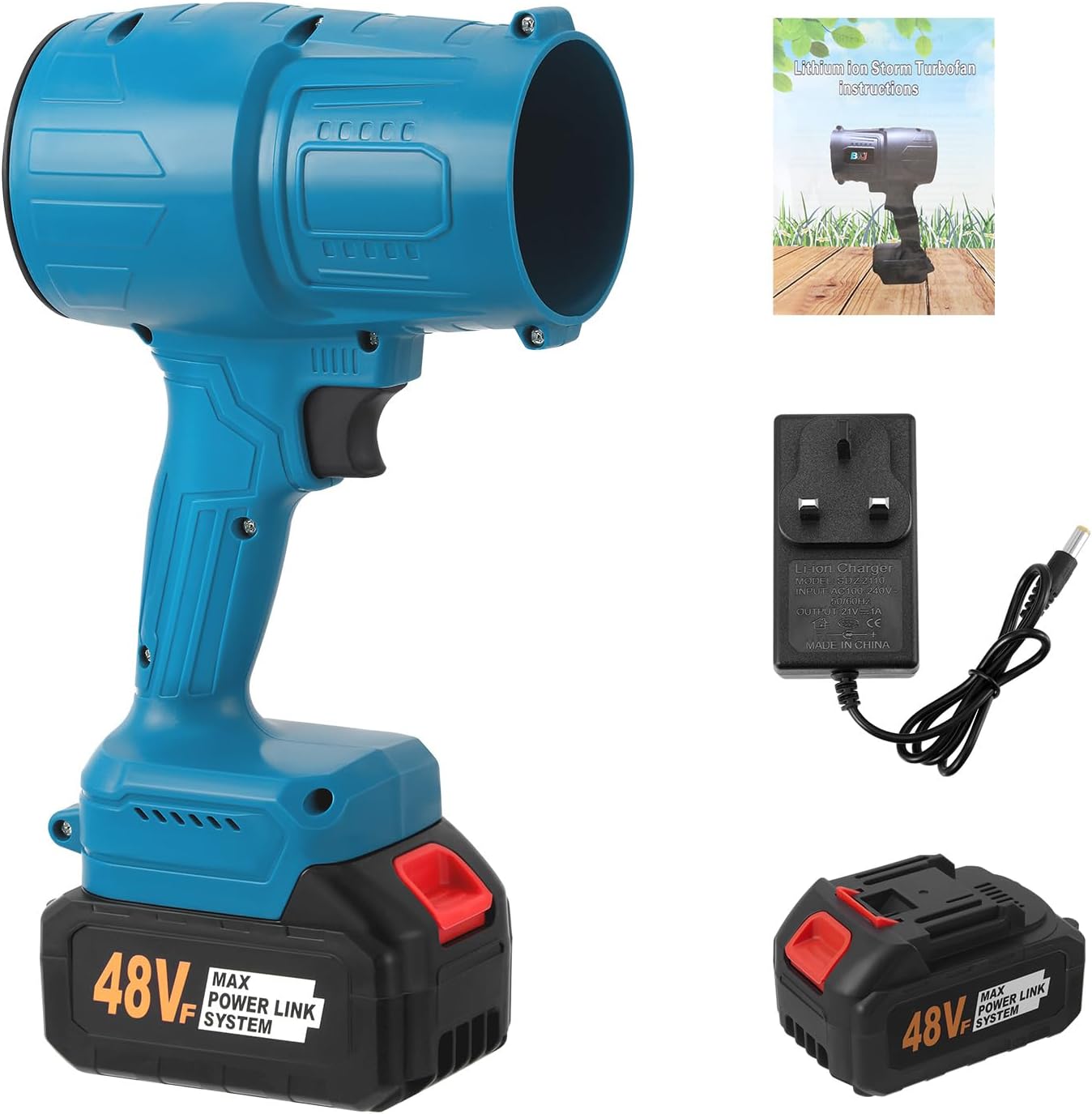 Small Cordless Leaf Blower,38000RPM Portable 21V Battery & 1 Fast ChargeLeaf Blower,Handheld Electric Blowing for Home Cleaning Leaf Blowing, Car, Garden, Corner Dust Cleaning