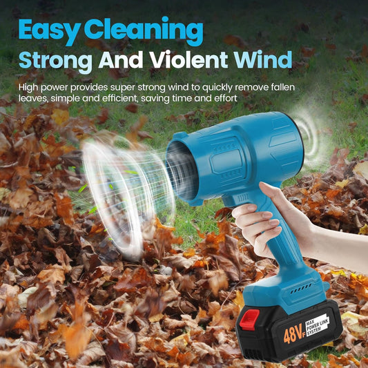 Small Cordless Leaf Blower,38000RPM Portable 21V Battery & 1 Fast ChargeLeaf Blower,Handheld Electric Blowing for Home Cleaning Leaf Blowing, Car, Garden, Corner Dust Cleaning